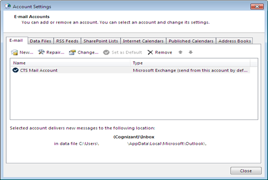 How to configure cognizant mail in outlook cummins wellbeing